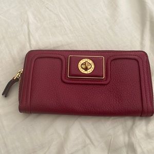 Marc by Marc Jacobs red leather wallet
